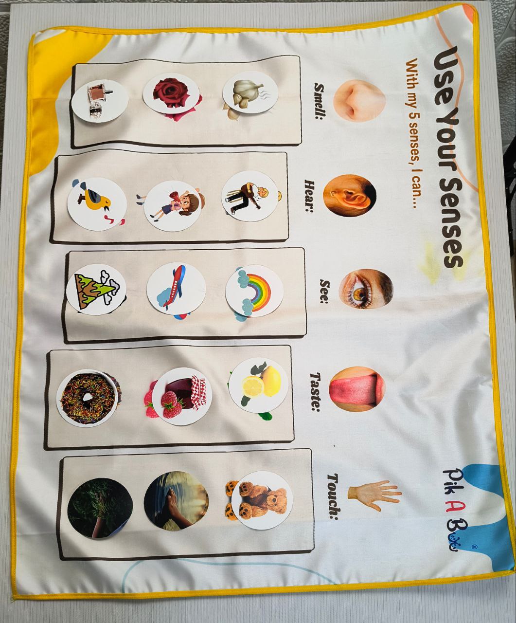 5-Senses Cloth Activity Mat – Explore & Learn