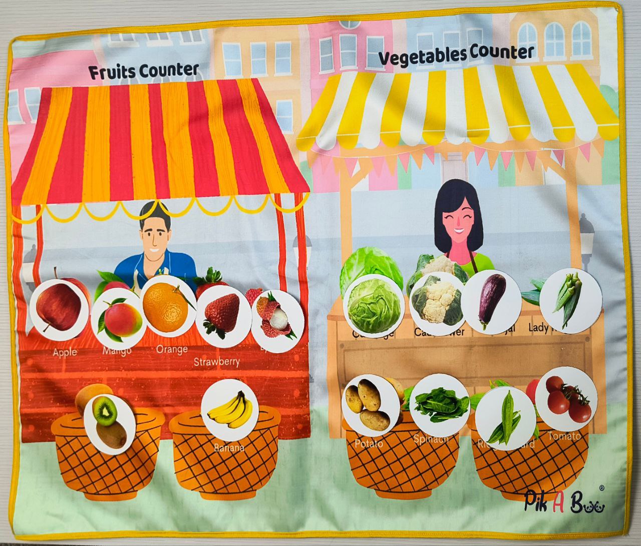 Fruit & Vegetable Cloth Mat – Learn Healthy Foods