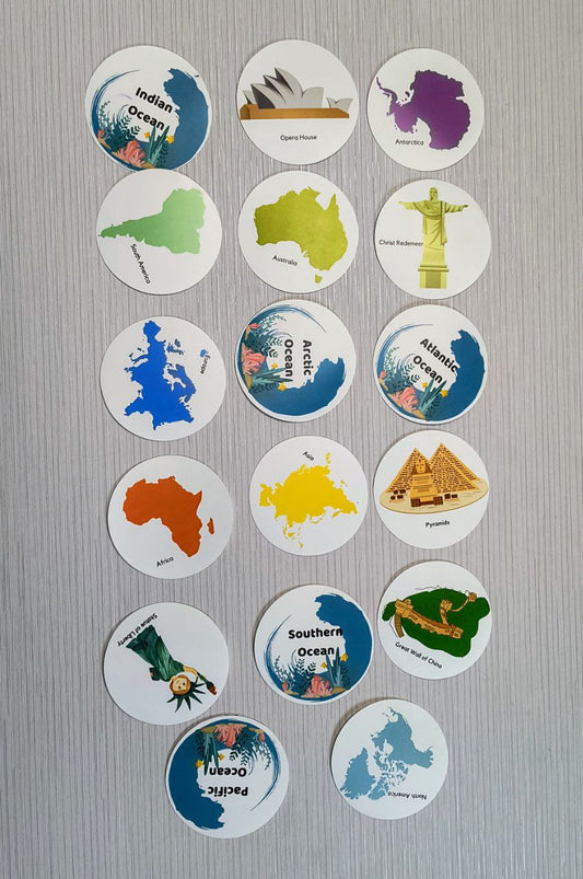 Continents & Oceans Cloth Activity Mat – Learn & Play