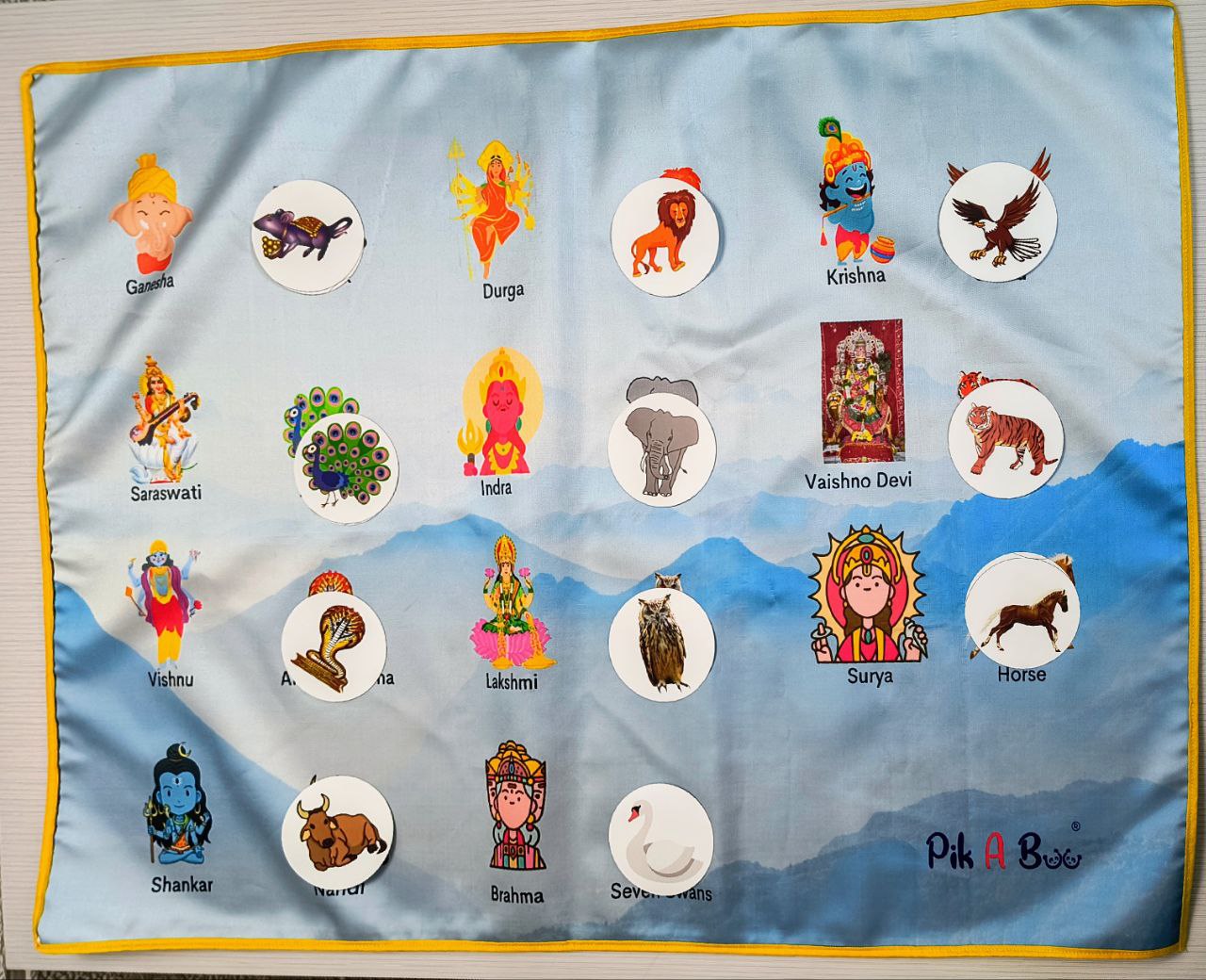 Gods & Vaahans Cloth Activity Mat – Learn & Play
