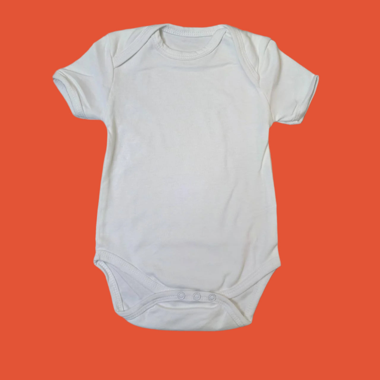 Plain White Organic Baby Bodysuit - Pure, Soft, and Gentle Comfort for Your Little One
