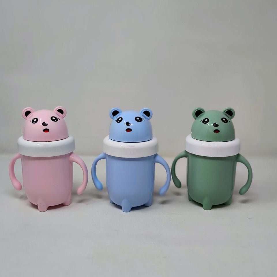 Children's Training Water Bottle with Handles β Cute BPA-Free Cartoon Design, Leak-Proof, Portable Sippy Cup for Kids ( 300 ML )
