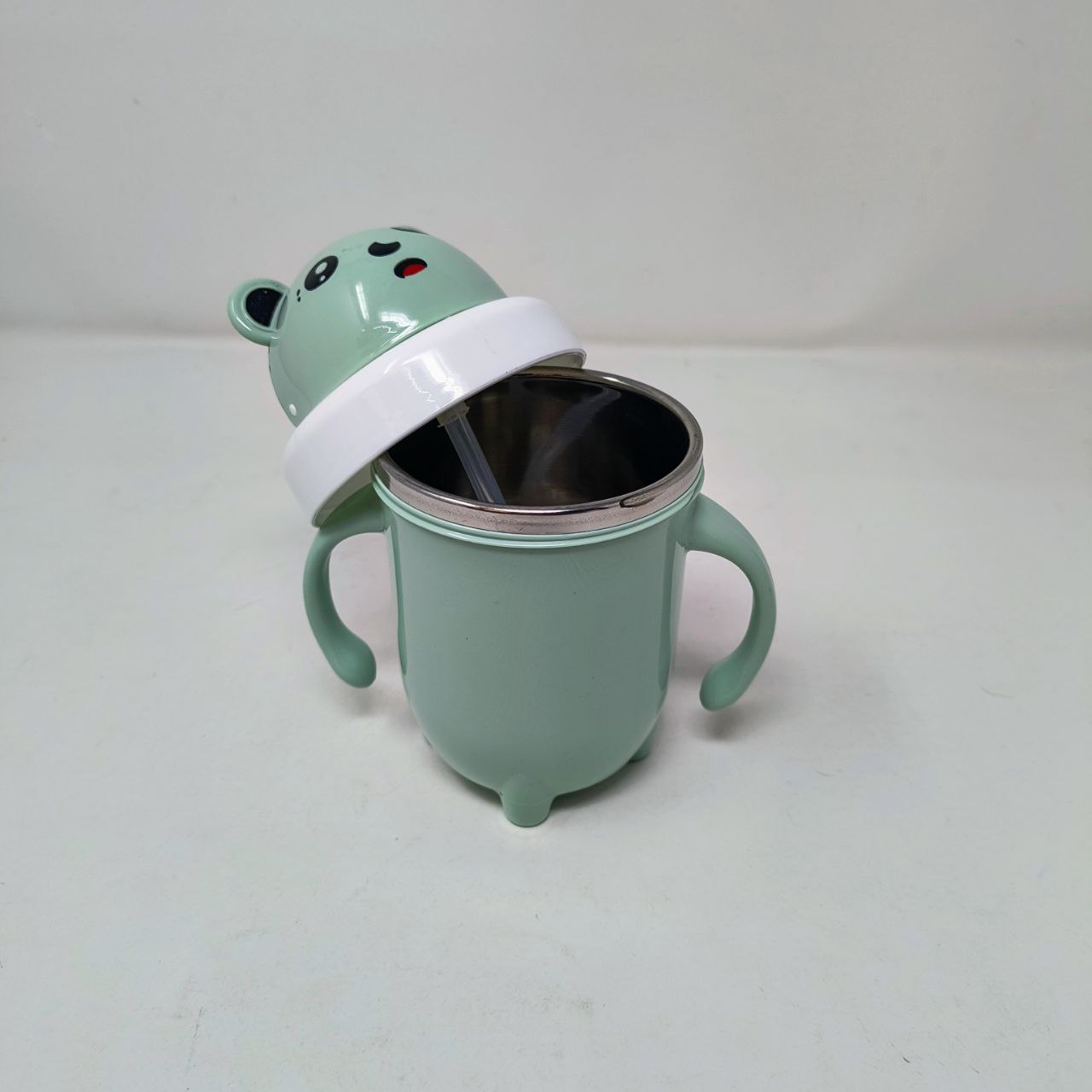 Children's Training Water Bottle with Handles β Cute BPA-Free Cartoon Design, Leak-Proof, Portable Sippy Cup for Kids ( 300 ML )
