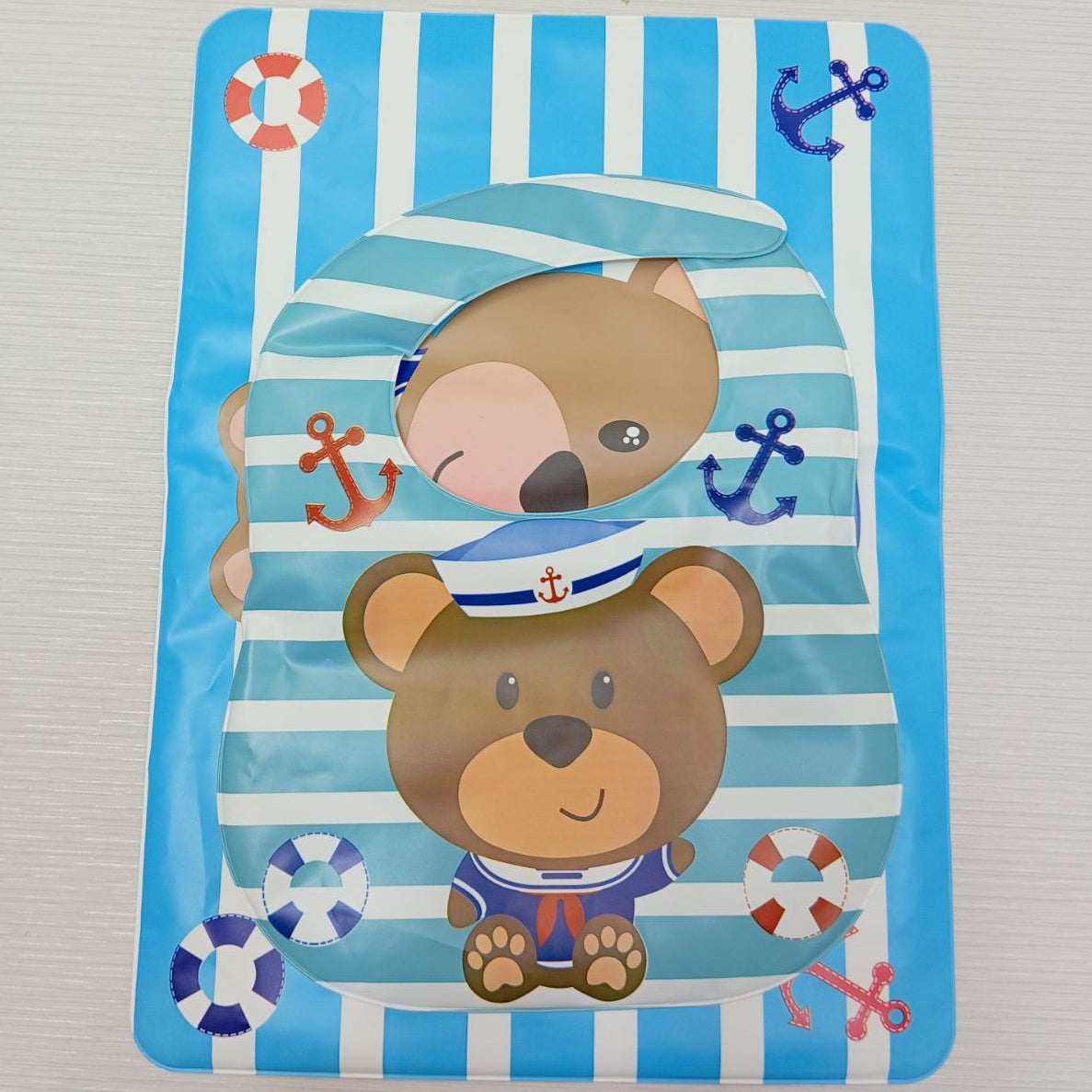 Portable Bib Mat Set with Pocket | For Infants & Toddlers