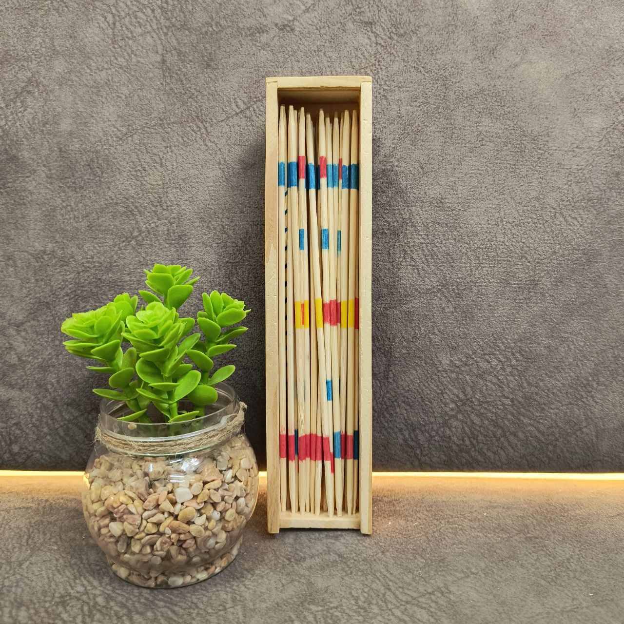 Mikado Pick-Up Sticks – Wooden Game for Kids & Family