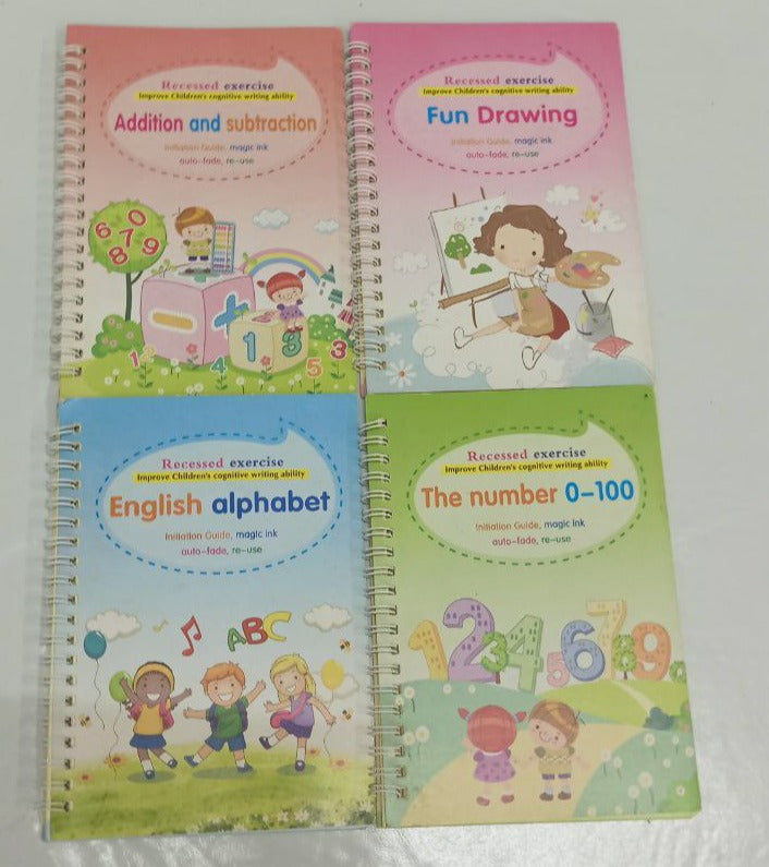 Pre Loved – 4PCS Calligraphy Practice Workbook for Kids