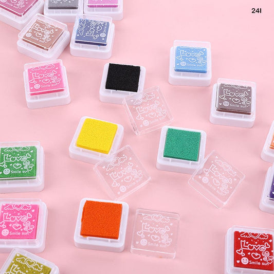 Stamp Pad Finger Painting Kit – 24 Colors for Toddlers & Kids Art