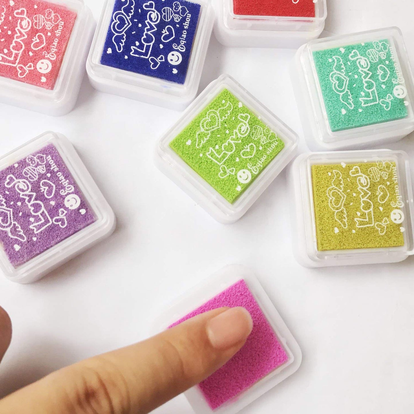 Stamp Pad Finger Painting Kit – 24 Colors for Toddlers & Kids Art
