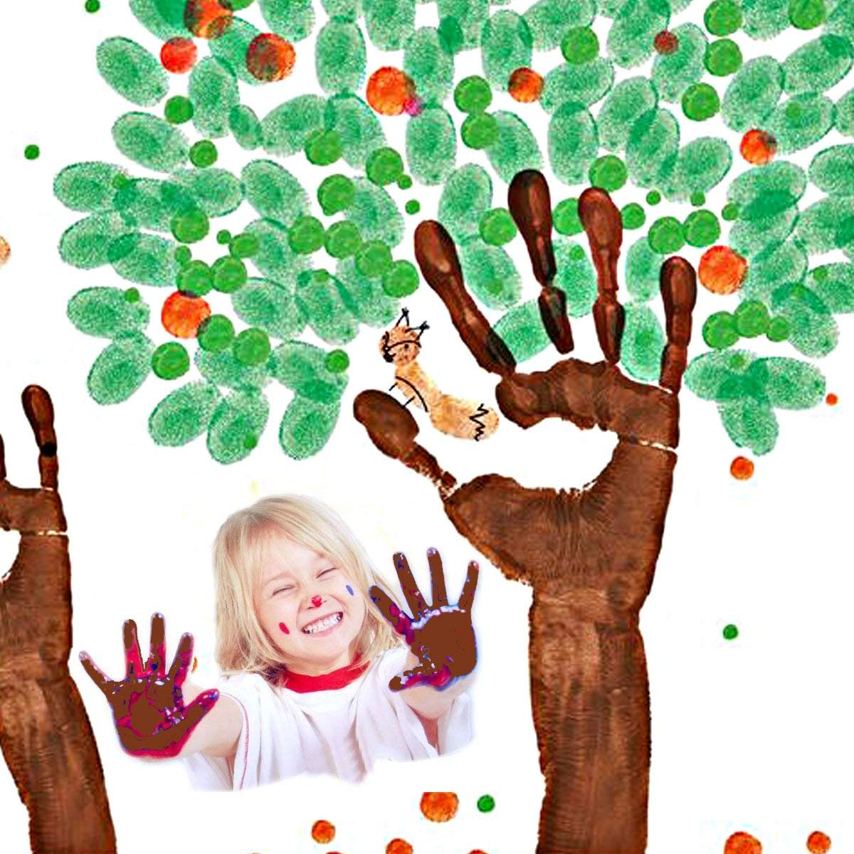 Stamp Pad Finger Painting Kit – 24 Colors for Toddlers & Kids Art