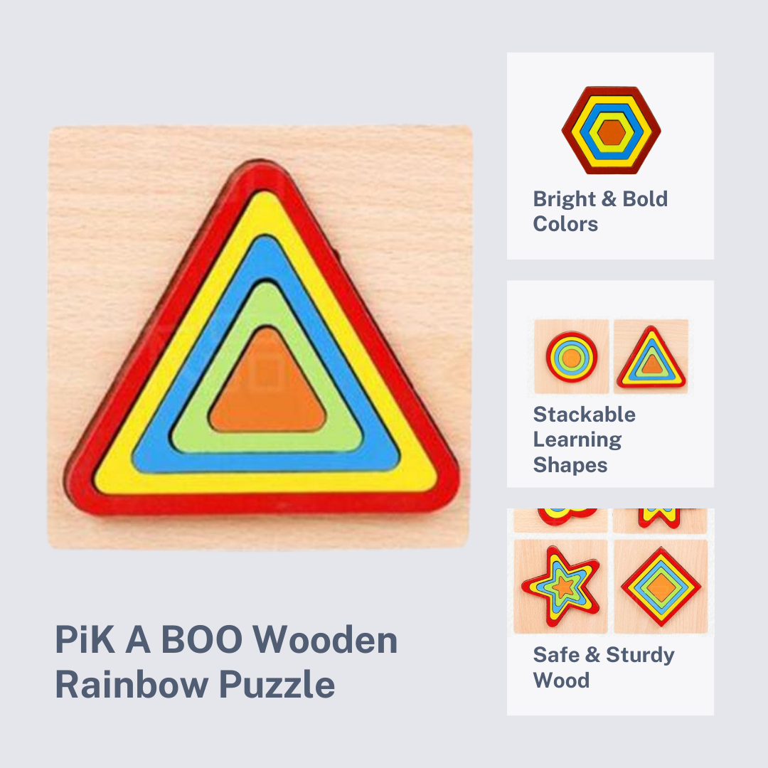 Rainbow 5 Colour Jigsaw Puzzle Set – Brain-Boosting Toy for Kids (Any 1)