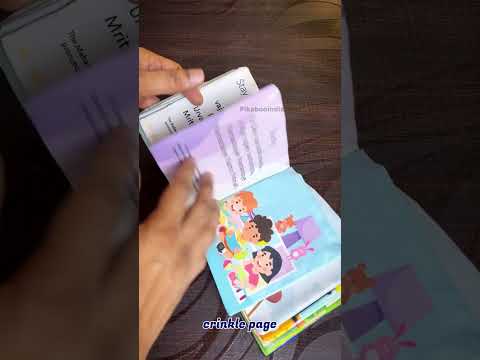 PiK A BOO Shloka Cloth Book With ॐ Wooden Box For Kids Exclusive with Crinkle Page for Infants, Toddlers, Kids