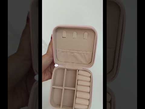Mini PU Leather Jewelry Box – Portable Travel Organizer