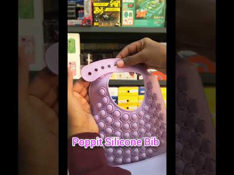 Silicone Poppit Bib with Crumb Catcher | Mealtime Fun