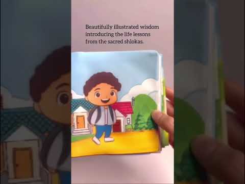 PiK A BOO Shloka Cloth Book With ॐ Wooden Box For Kids Exclusive with Crinkle Page for Infants, Toddlers, Kids