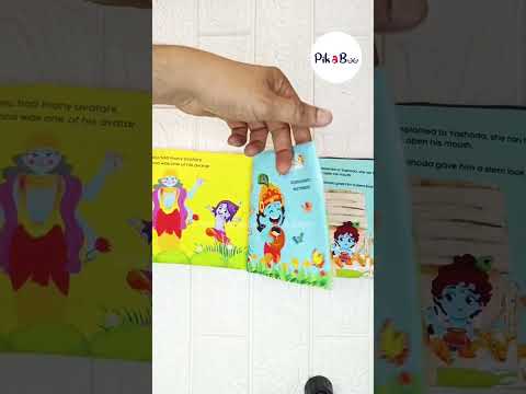 Krishna Cloth Mythology Story Book | Crinkle Cover, Sensory, Early Learning & Spiritual Fun