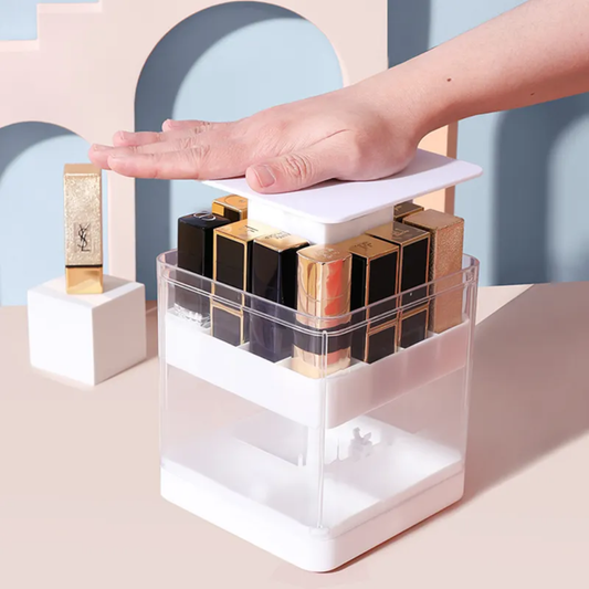 White Make Up, Desk Office Supplies Multi Compartment Storage Organizer