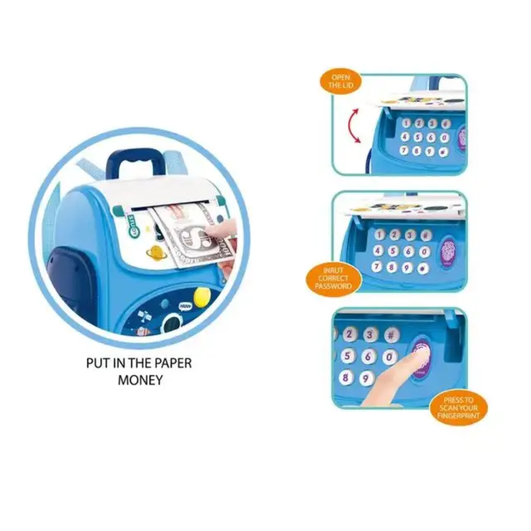 PiK A BOO Piggy Bank Bag – Soft & Portable Coin Pouch for Kids’ Cute Money Storage