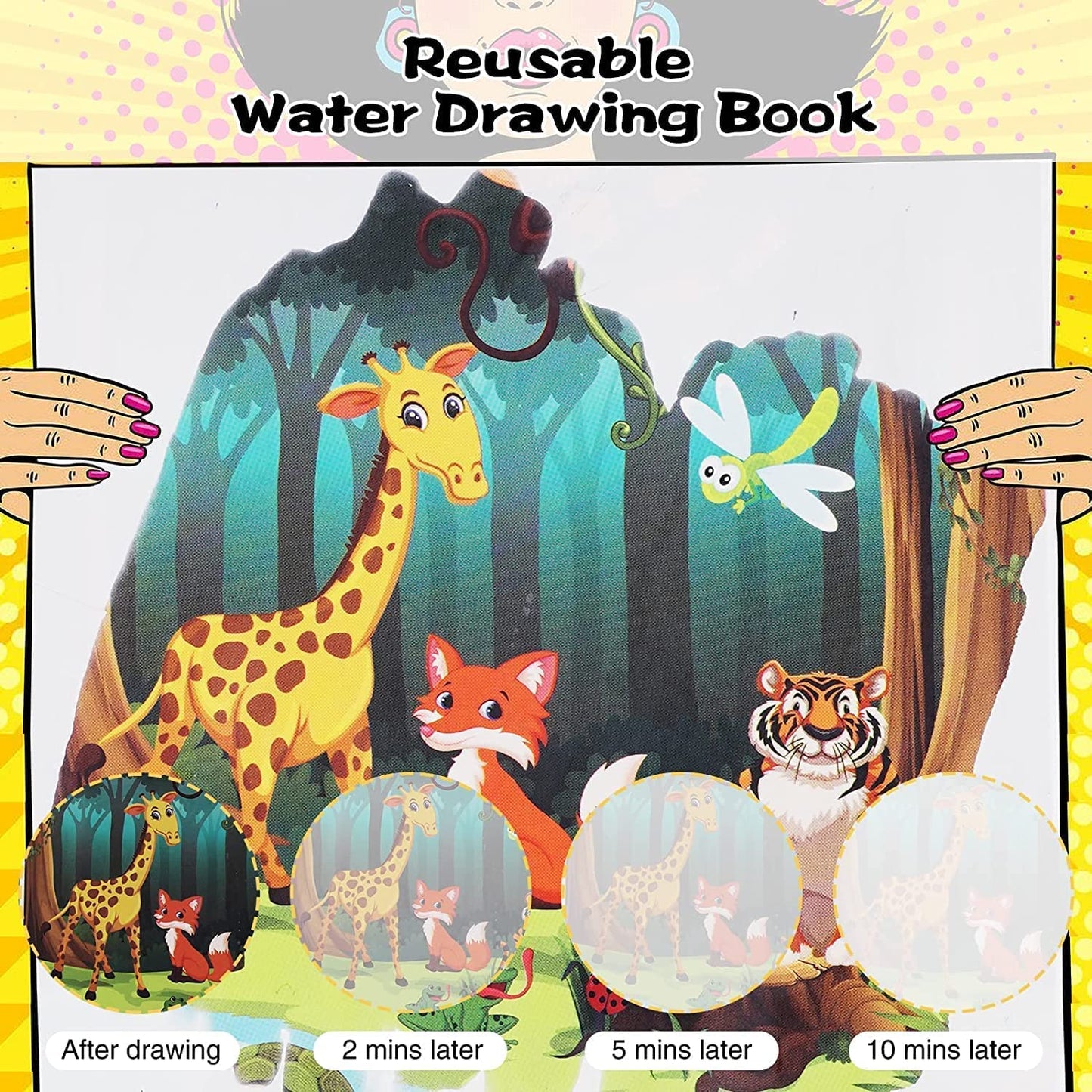 Water Magic Book Writing, Coloring, Travel-Friendly for Kids Any One