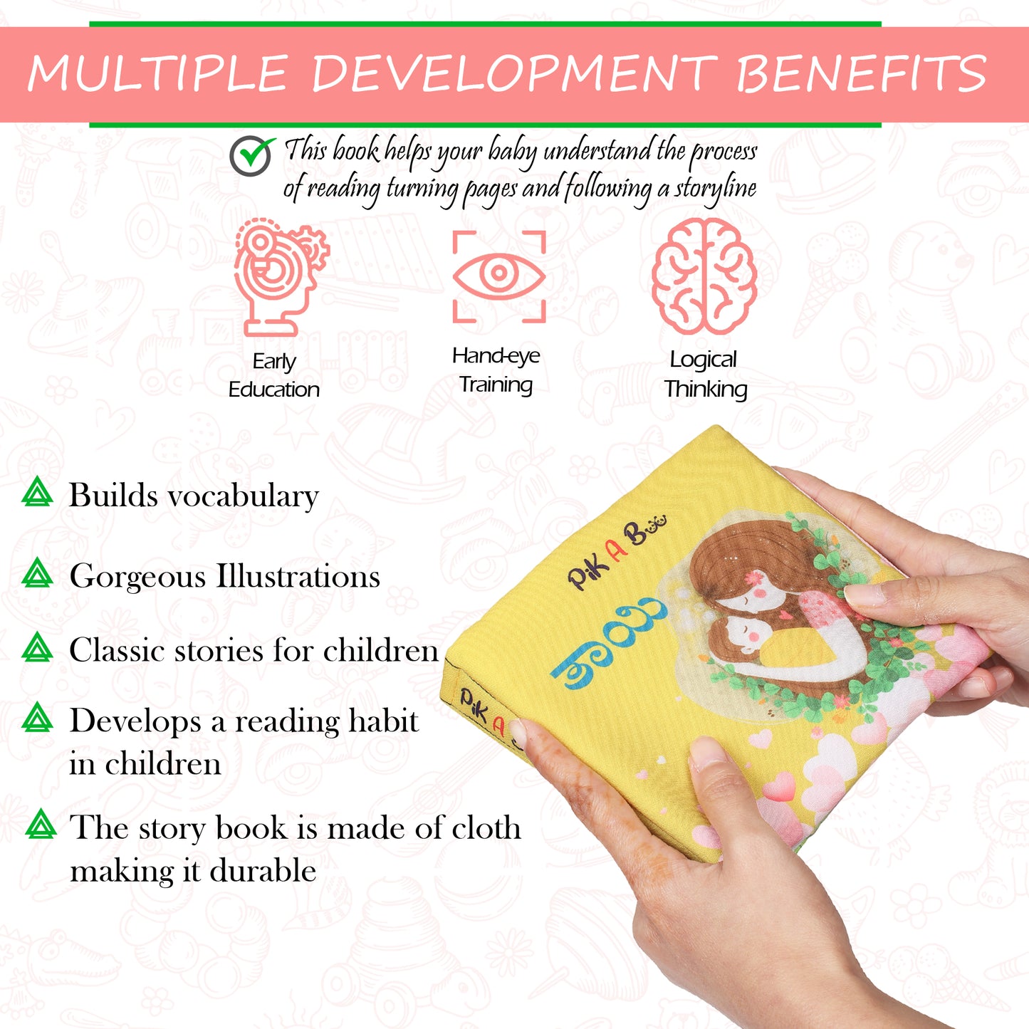 Kannada Learning Book for Babies - Soft & Tear-Proof (0-6 years)