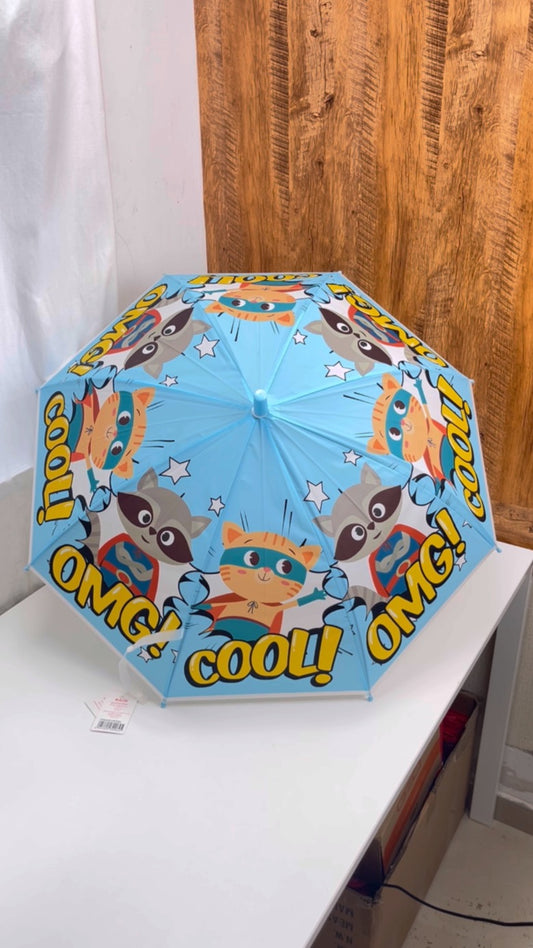 Kids Umbrella For Rainy Season Girls Boys