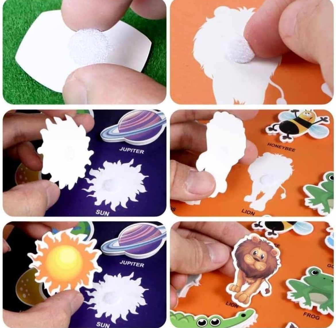 PiK A BOO Magic Sticker Water Painting Book – Reusable Water Art Book for Kids 3+ | No-Mess Coloring with Water Pen (Assorted Designs)