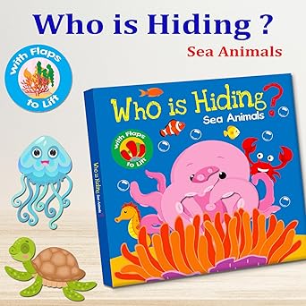 Who Is Hiding – Sea Animals | Peekaboo Learning Book for Kids