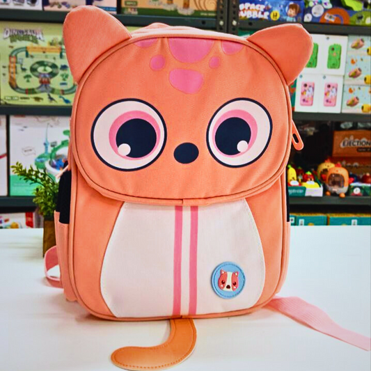 Cute Printed Cat  School Backpack for Kids