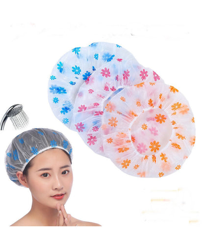 3Pc Shower Cap for Women & Girl