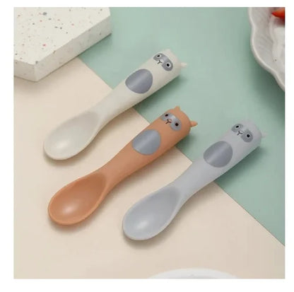 Soft Silicone Baby Feeding Spoon - Food Grade, Gentle on Gums, Easy to Clean