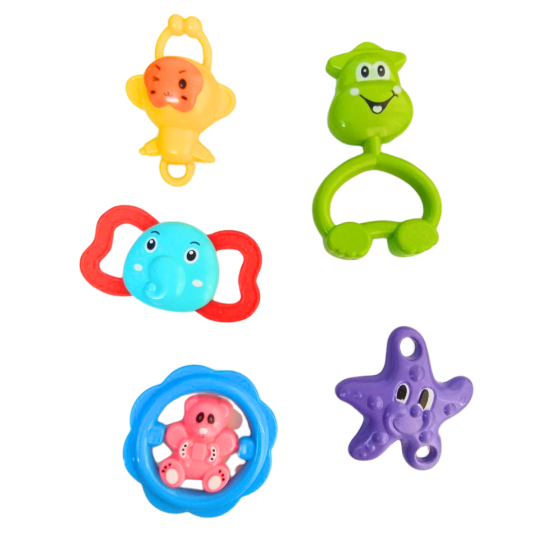 Baby Rattles Toys Set For New Born Babies And Toddler / Set Of 5