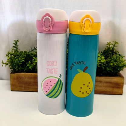 Insulated Fruits Stainless Steel Without Straw  420 ML Water Bottle (3360)