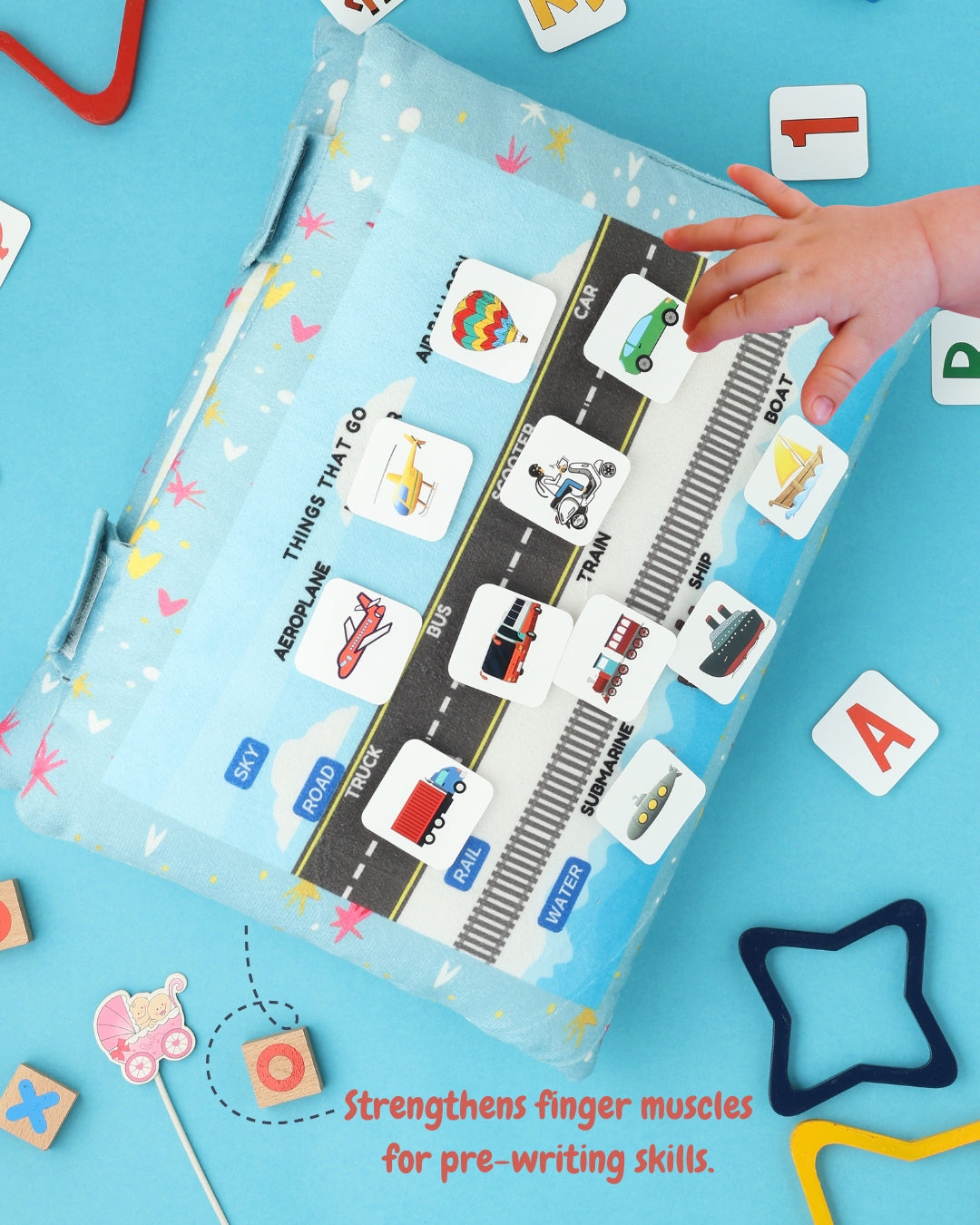 Busy Velcro Activity Cushion Book! – Soft Toy for Toddlers