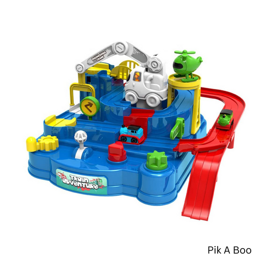 Train Track Adventure Playset – Interactive Vehicle & Ramp Toy for Kids