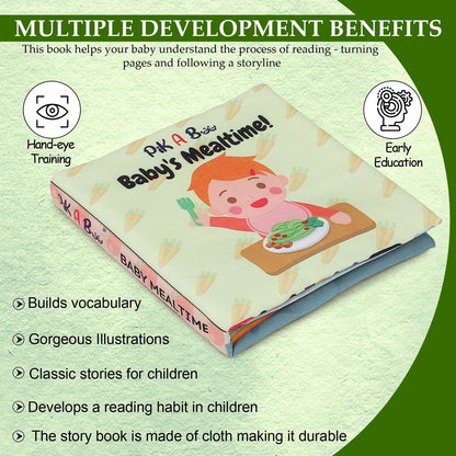 Ritual Cloth Book Combo Bundle - Hanuman Chalisa, Mealtime, Krishna & Baby's Day (4-Book Set)