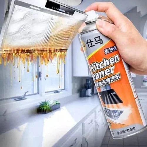 Kitchen Cleaner Spray – Non-Toxic Degreaser for Oil & Grease Stains, All-Surface Cleaner for Chimney, Sink, Grill & Exhaust Fan 500ML