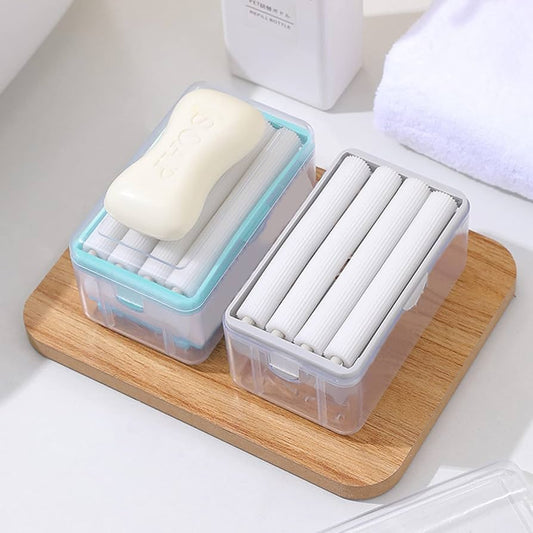 2-in-1 Soap Roller Dispenser with Drainage – Portable Soap Dispenser for Easy Foaming and Cleaning