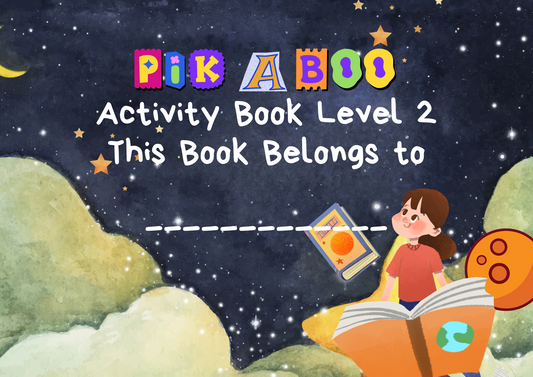 Pik A Boo Exclusive Binder Activity Non Tearable Book With Velcro Cutout Level 2