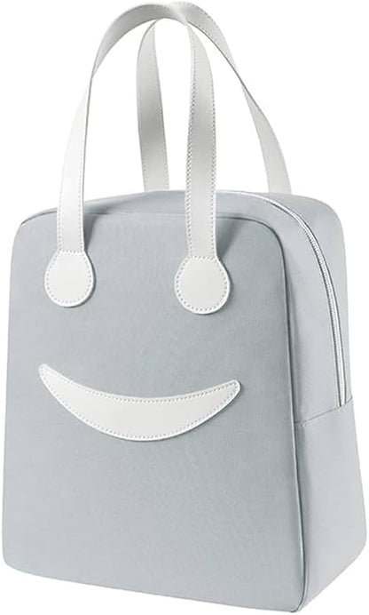 Smiley Lunch Bags for All Ages | Fun & Versatile Insulated Bags