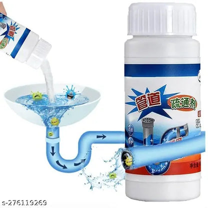 Multi-Purpose Toilet and Drain Cleaner: Clog Remover, Pipe Cleaner, and Bathroom Maintenance Powder for Regular Use