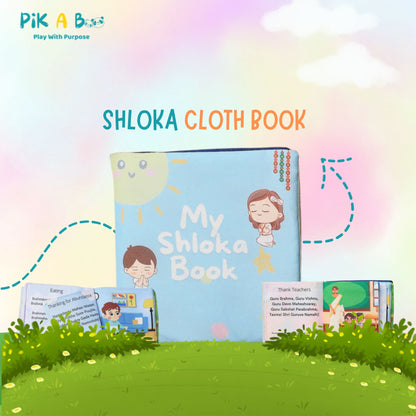 Peek-a-Boo & Shloka Baby Books | Soft Cloth Combo for Early Learning 0-6 Years