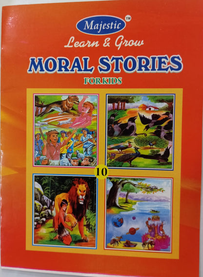 Learn and Grow Moral Stories for Kids – Pack of 4 Illustrated Books