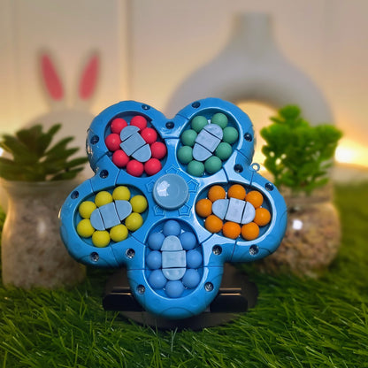 Fingertip Gyro Rubik's Cube IQ Ball: Multi-Color Fidget Toy for Kids – Boost Focus, Dexterity, and Fun! (JD 133-8A)