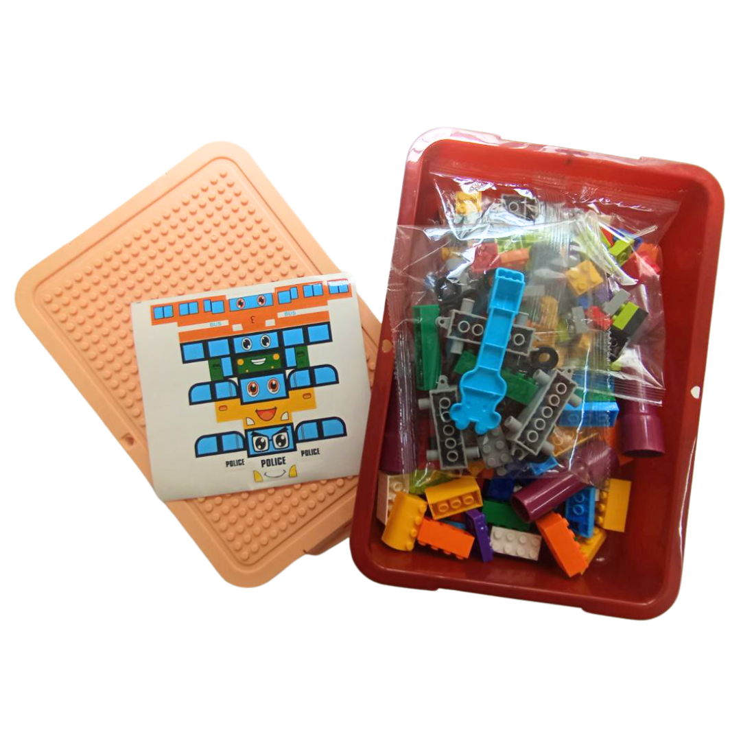 Classic Creative Bricks, Classic Colorful Toy Building Set With Storage Box