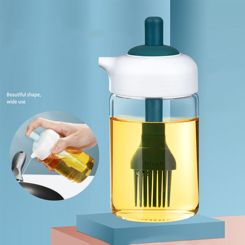Two-in-One Olive Oil Dispenser Jar – Pour & Store Easily