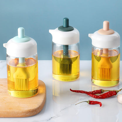 Two-in-One Olive Oil Dispenser Jar – Pour & Store Easily