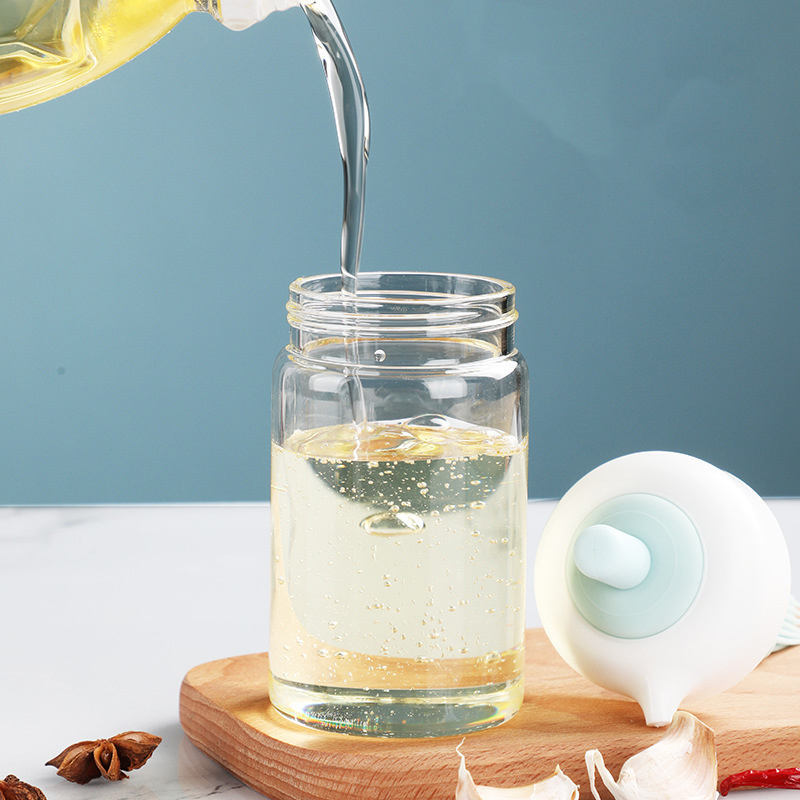 Two-in-One Olive Oil Dispenser Jar – Pour & Store Easily