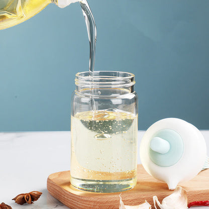 Two-in-One Olive Oil Dispenser Jar – Pour & Store Easily