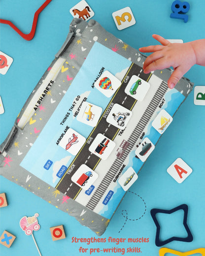 Busy Velcro Activity Cushion Book! – Soft Toy for Toddlers