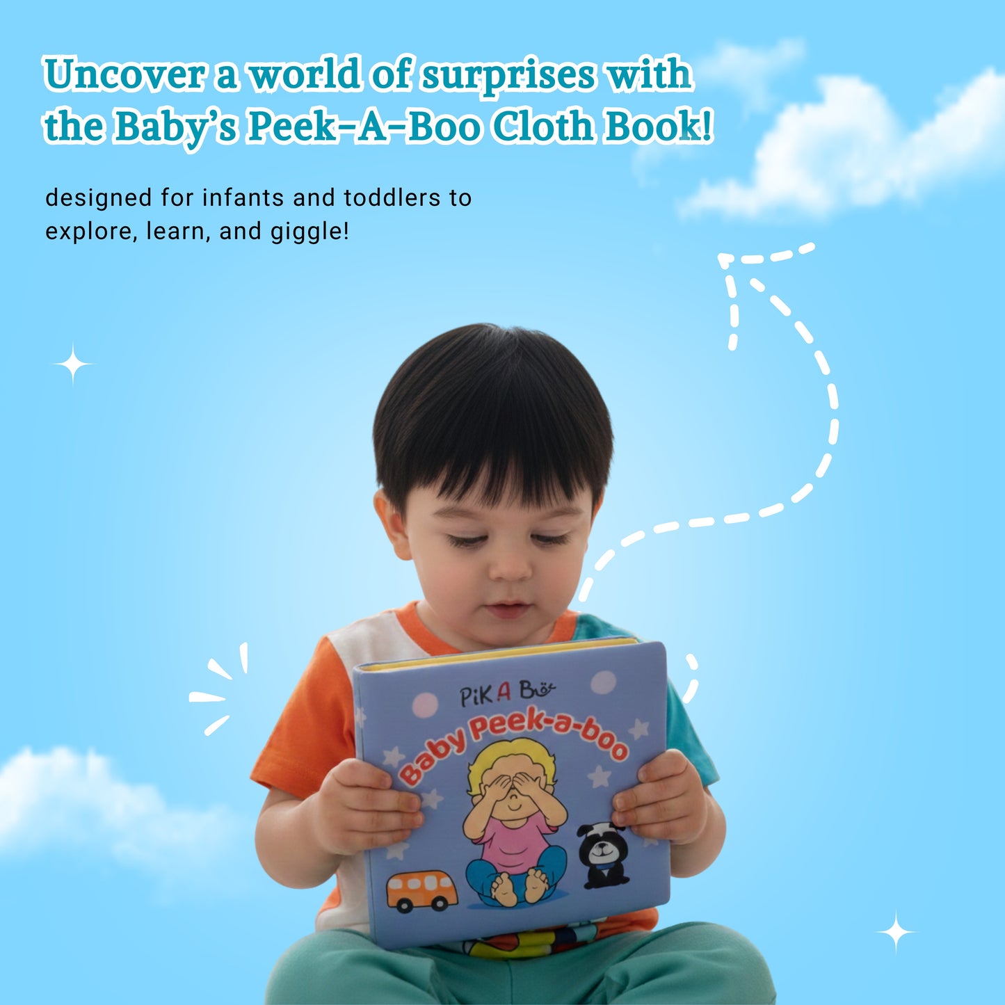 Peek-a-Boo & Shloka Baby Books | Soft Cloth Combo for Early Learning 0-6 Years