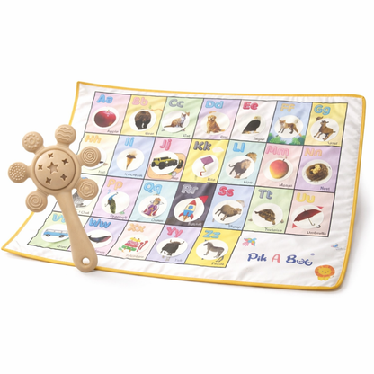 Sun Silicone Teether Rattle Toy – Soft, Safe Teething Relief for Babies 3-12M ( Assorted )